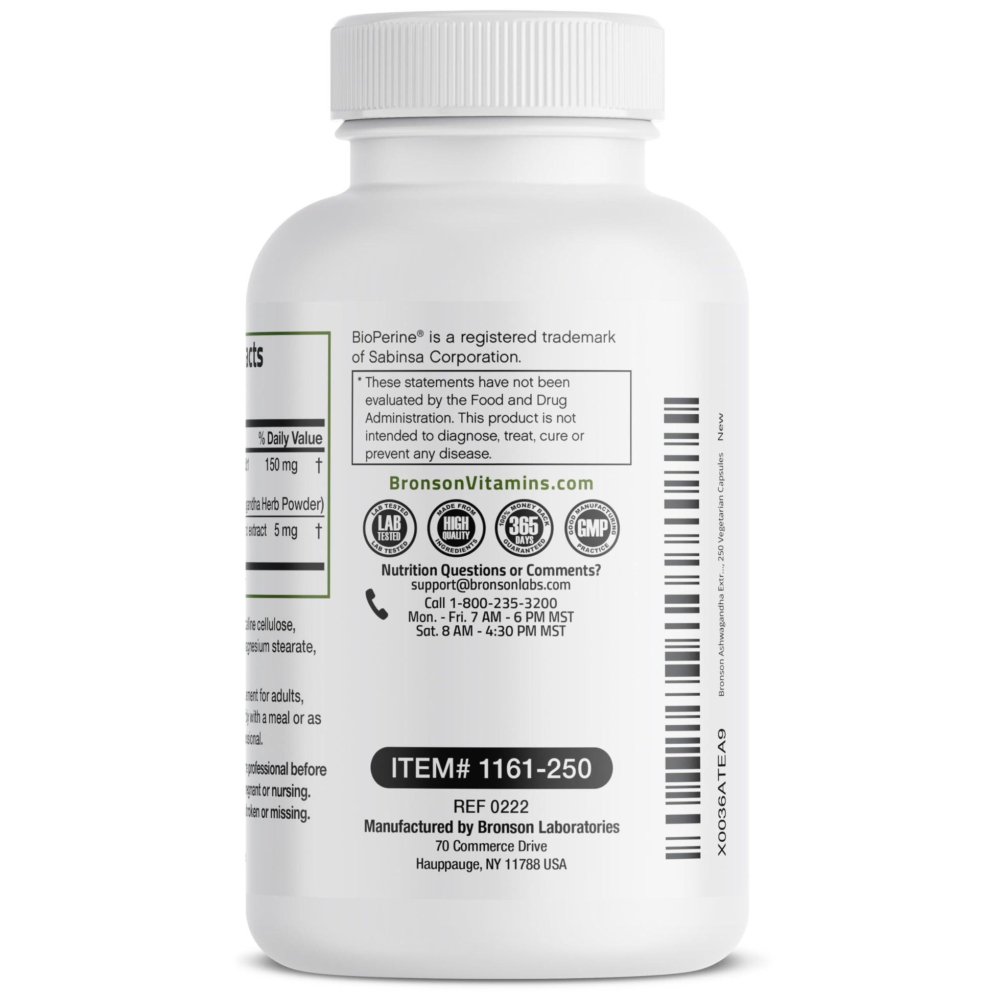 Bronson Ashwagandha Extra Strength 3000 mg Stress & Mood Support with BioPerine BronsonAu supplements