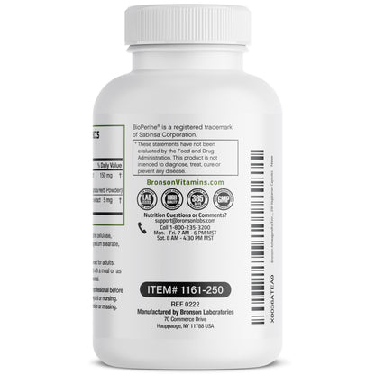 Bronson Ashwagandha Extra Strength 3000 mg Stress & Mood Support with BioPerine BronsonUS supplements