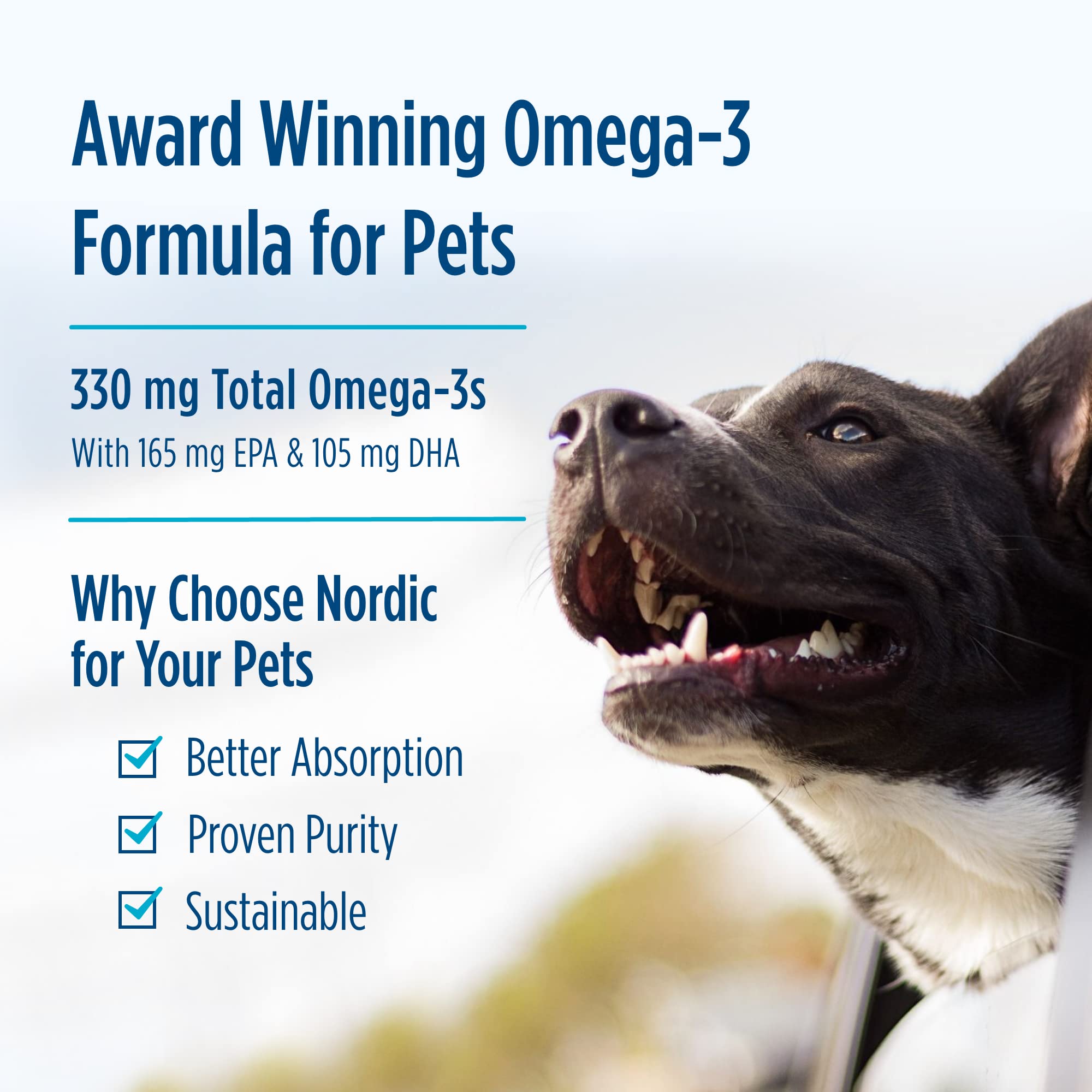 Nordic Naturals Omega-3 Pet, Unflavored - 180 Soft Gels - 320 mg Omega-3 Per Soft Gel - Fish Oil for Dogs with EPA & DHA - Promotes Heart, Skin, Coat, & Immune Health Nordic NaturalsAu supplements