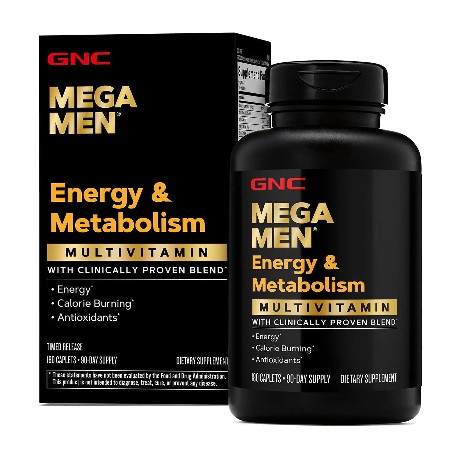 GNC Mega Men Energy & Metabolism Multivitamin | Antioxidants and Increased Calorie Burning | 180 Count GNCAu supplements