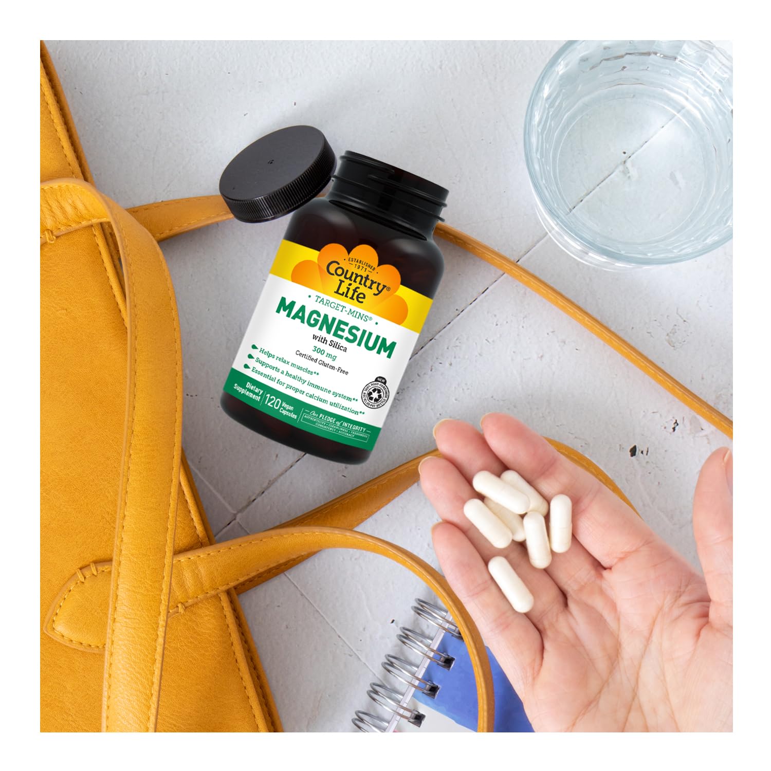 Target-Mins Magnesium with Silica 300 mg 120 Vegetarian Capsules Country LifeAu supplements