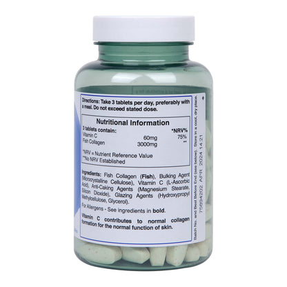 Holland and Barrett Marine Collagen with Vitamin C 3000mg 90 Tablets Holland & BarrettUS supplements
