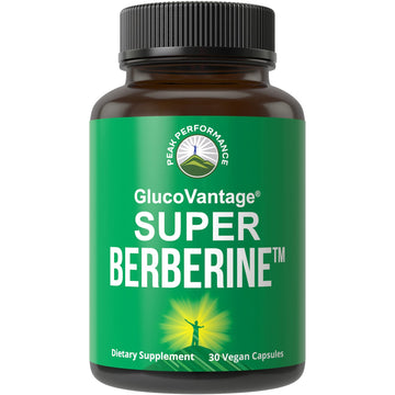 Dihydroberberine Super Berberine Supplement - GlucoVantage® 200mg Now 5X More Effective Than Regular Berberine HCL Powder Capsules. Metabolism Support Keto Friendly Plus Vegan Extract Pills Peak PerformanceAu supplements