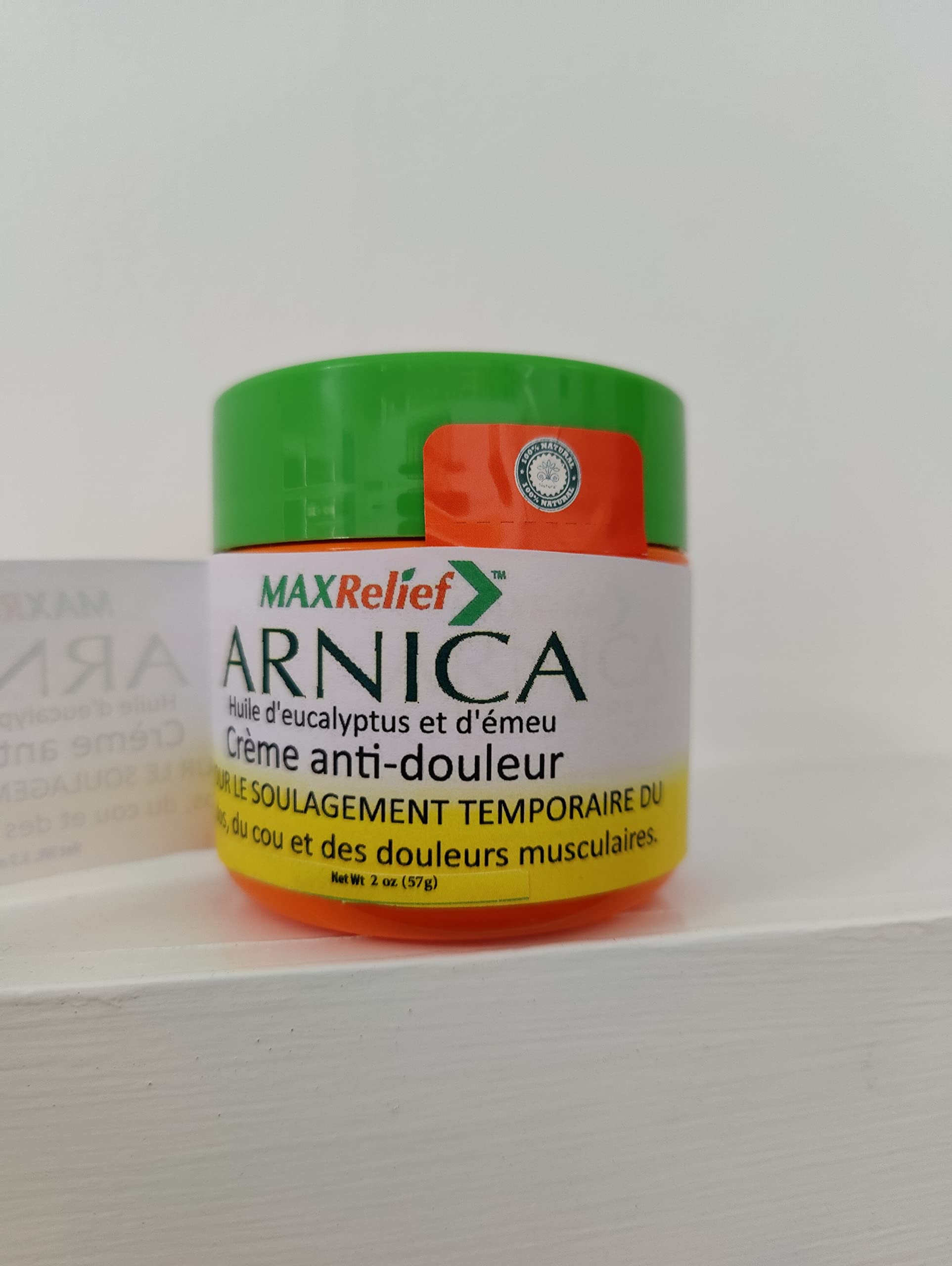 MaxRelief Arnica Montana Pain Cream - Advanced Formula for Deep Relief - Soothe Knee, Joint & Muscle Pain - Reduce Swelling, Joint Inflammation Fibromyalgia & Plantar Fasciitis Relief - Emu Oil 2oz MaxReliefAu supplements