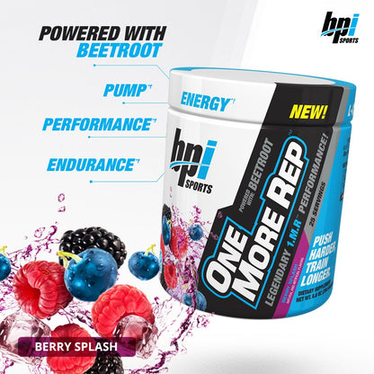 BPI Sports One More Rep Pre-Workout Powder - Increase Energy and Stamina - Intense BPI SportsUS supplements