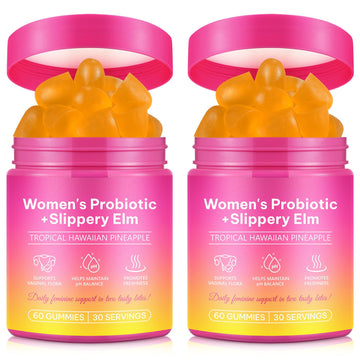 Beyxdu Probiotics for Women Gummies with Slippery Elm Feminine Balance Gummies for Women Vaginal Probiotics with Prebiotics & Lactobacillus Probiotic Blend Vaginal Odor & Vaginal Flora 120Gummy BeyxduAu supplements