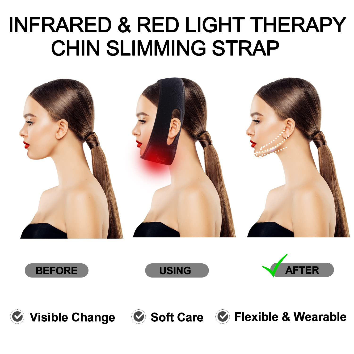 Red Light Therapy Belt for Neck, Infrared Light Therapy Flexible Wearable Wrap Pad LitePowAu supplements