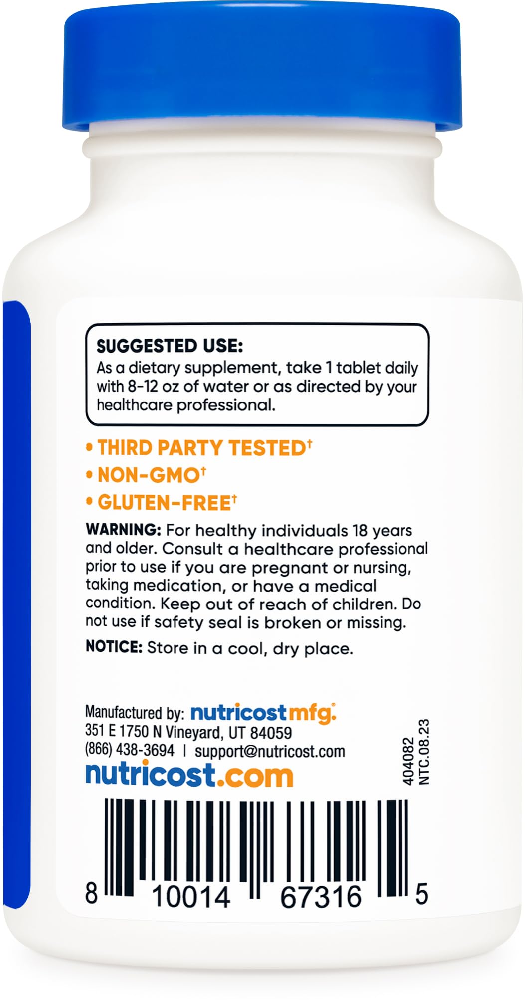 Nutricost Chromium 1000mcg, 240 Tablets - Gluten Free, Non-GMO NutricostUS supplements