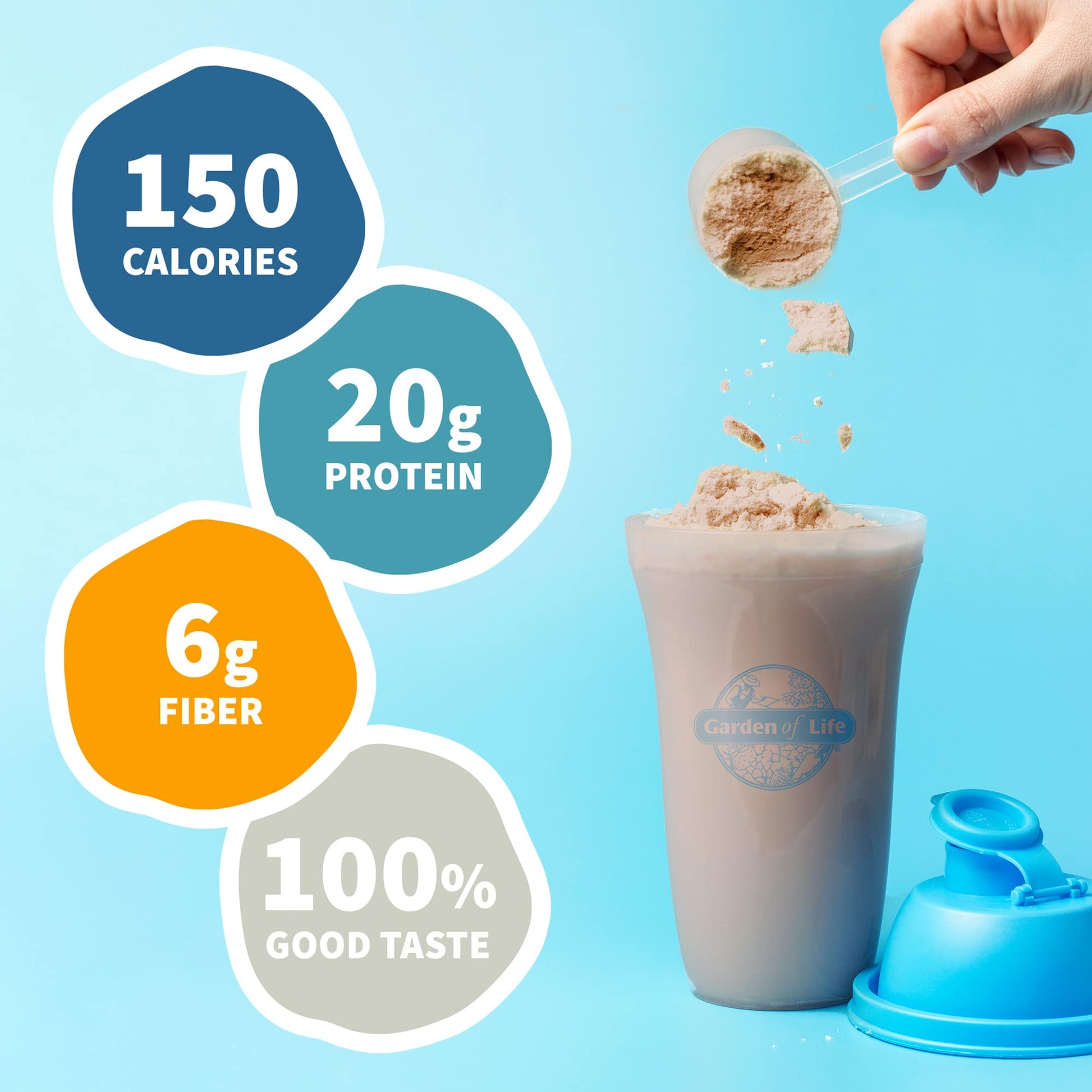 Garden of Life Vegan Protein Powder - Raw Organic Meal Replacement Shakes Garden of LifeUS supplements