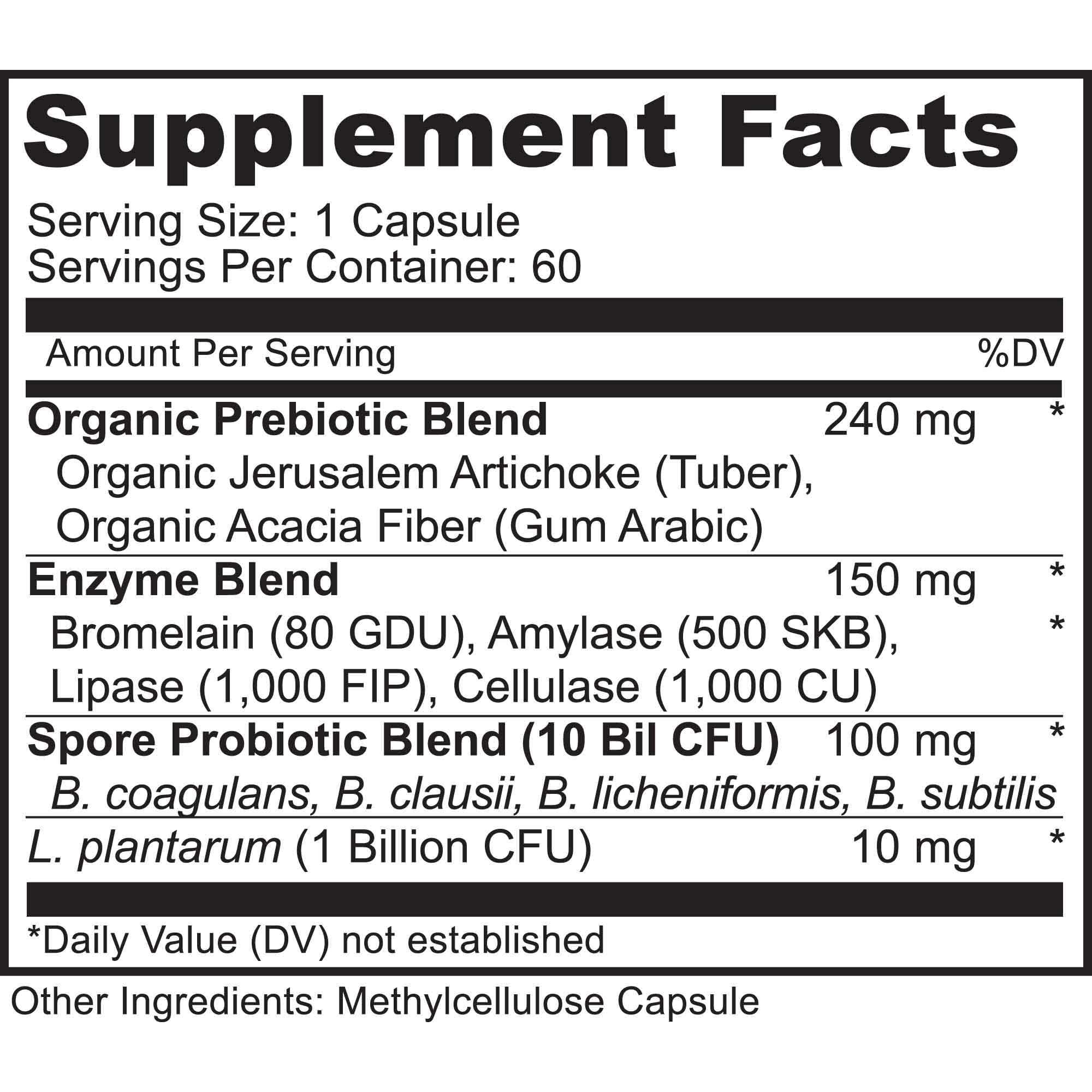 MoxyVites Spore Probiotic Complex - All In One Prebiotics and Probiotics for Digestive Health, Postbiotic, Digestive Enzymes Daily Supplement - Spore Based Probiotic for Women & Men MoxyVitesAu supplements