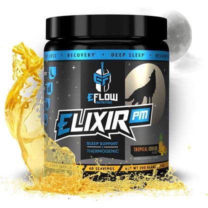 eFlow Nutrition Elixir PM - Night time Fat Burner and Natural Sleep Support - GABA, l-carnitine eFlow NutritionUS supplements
