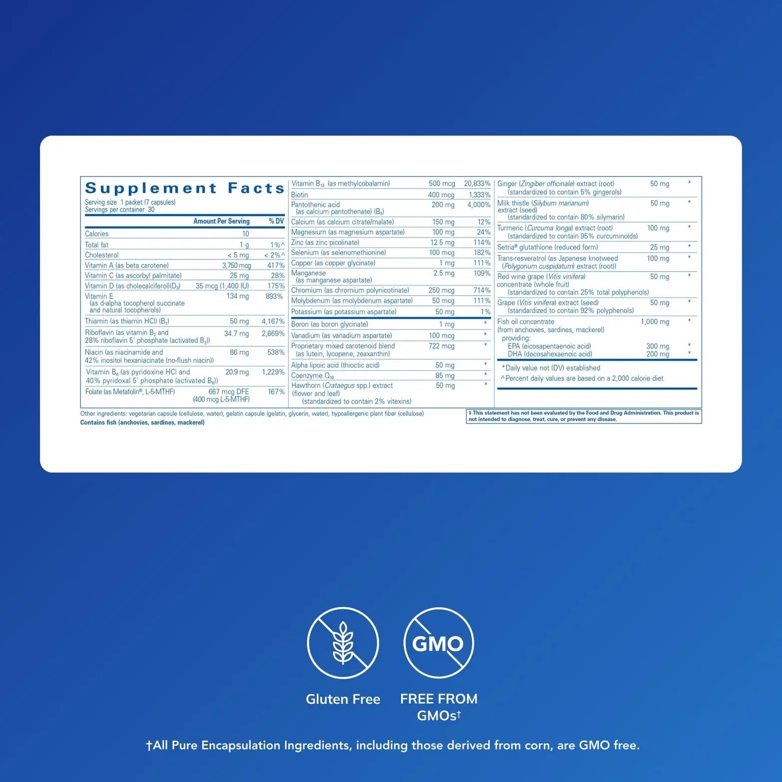 Pure Encapsulations Ultra Pure Pack - Daily Comprehensive Multivitamins - Supports Well-Being* - with Coenzyme Q10, Vitamin C & More Pure EncapsulationsAu supplements
