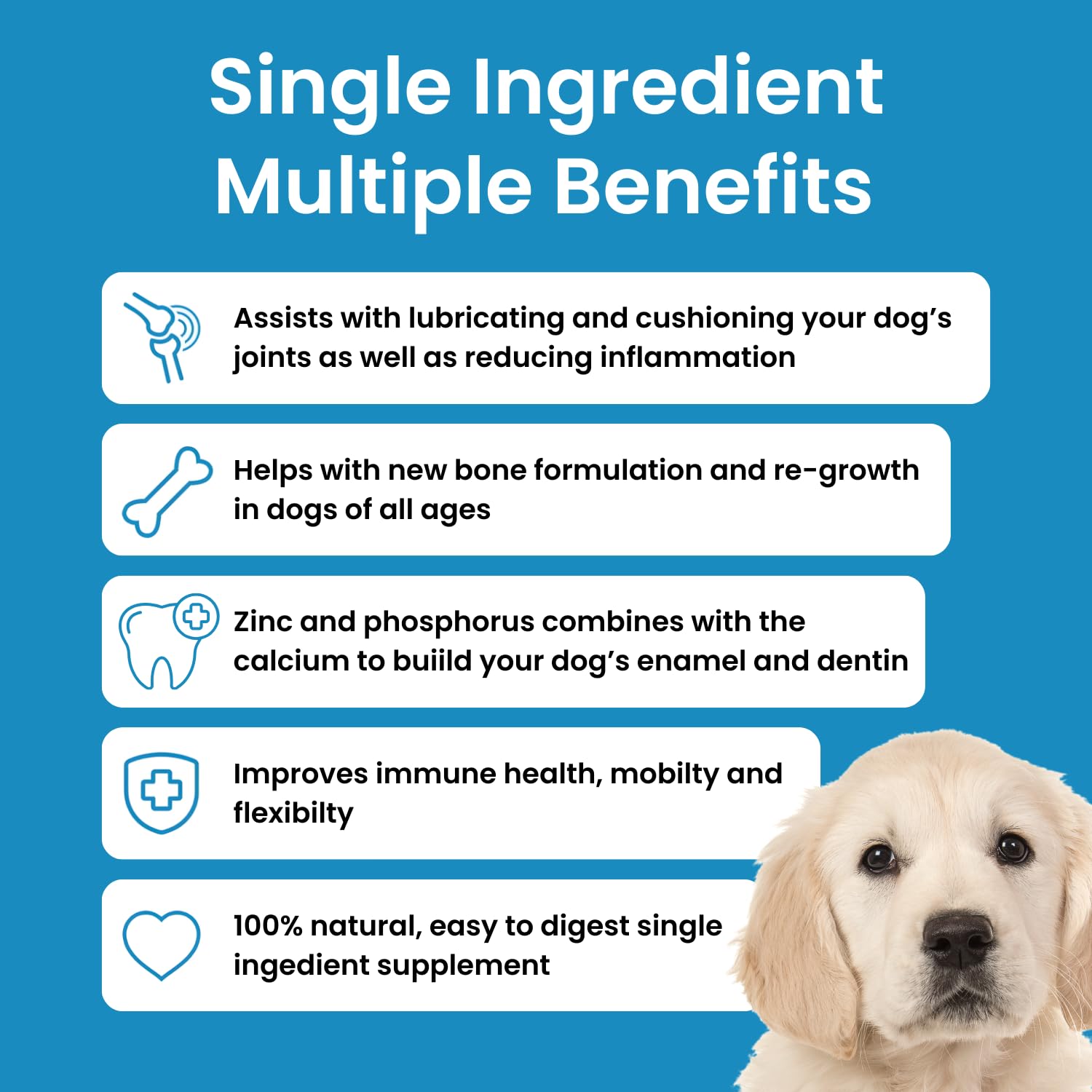 Hofseth BioCare Brilliant Bone & Joint Supplement for Dogs - High Strength Calcium & Collagen Powder for Joint & Hip Support, Essential Supplement for Dog’s of All Ages - 10.6 Oz Hofseth BioCareAu supplements