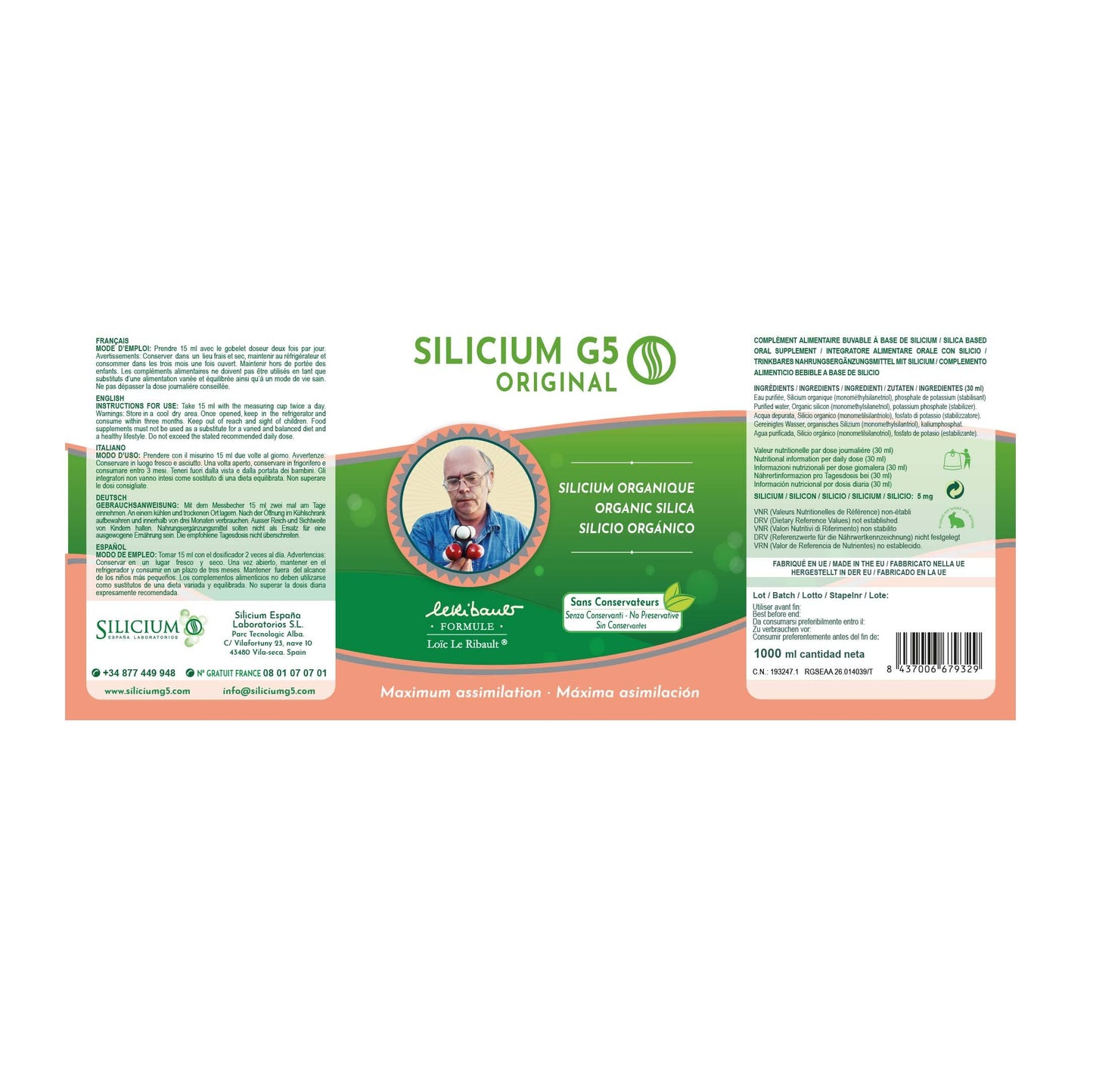 SILICIUM G5 Original | Drinkable Silica | Increases Collagen Production Naturally SILICIUM G5US supplements