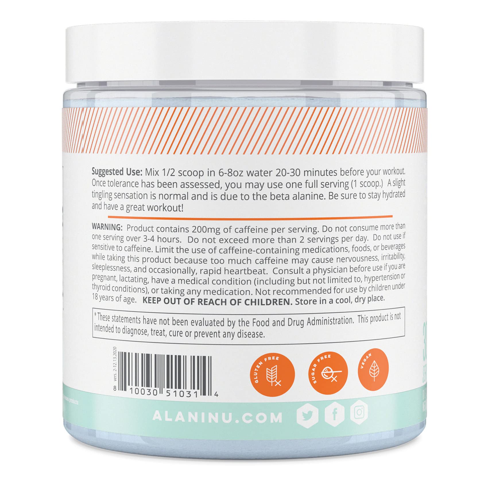 Alani Nu Creatine Monohydrate Powder and Pre Workout Breezeberry Powder Bundle Alani NuAu supplements