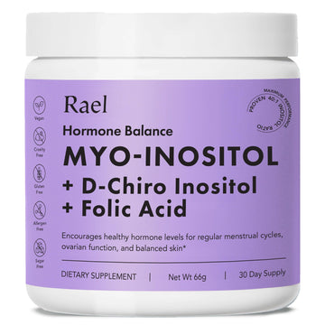 Rael Hormone Balance for Women, Inositol Powder Supplement - Vitamin B8, 40:1 Proven Ratio, Folic Acid for Ovarian Function (30 Servings) RaelAu supplements