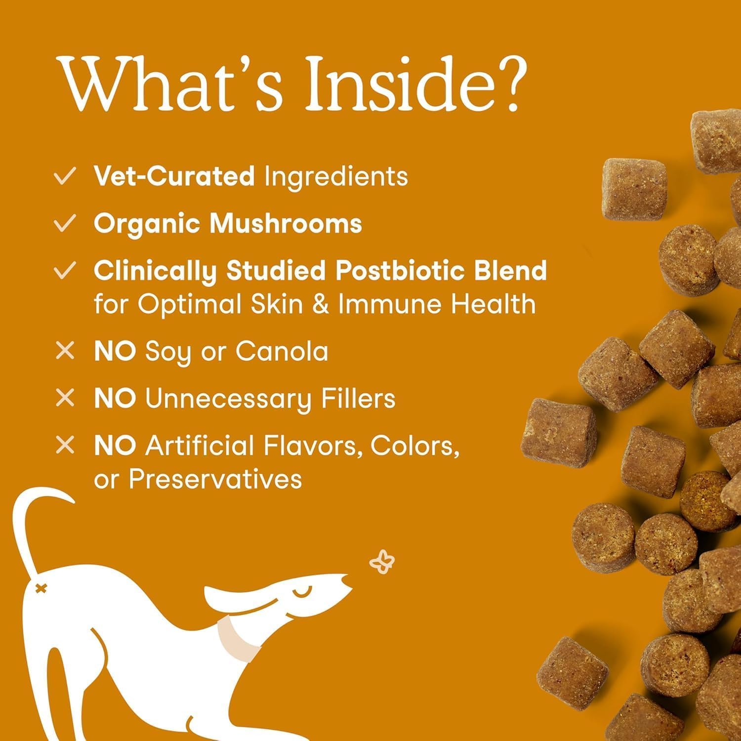 Fera Pets Dog Allergy and Immune Support with Organic Mushrooms, Postbiotics & Colostrum - Promotes Skin & Gut Health - Soothes Seasonal Allergy Symptoms - 30 Soft Chews Fera PetsAu supplements