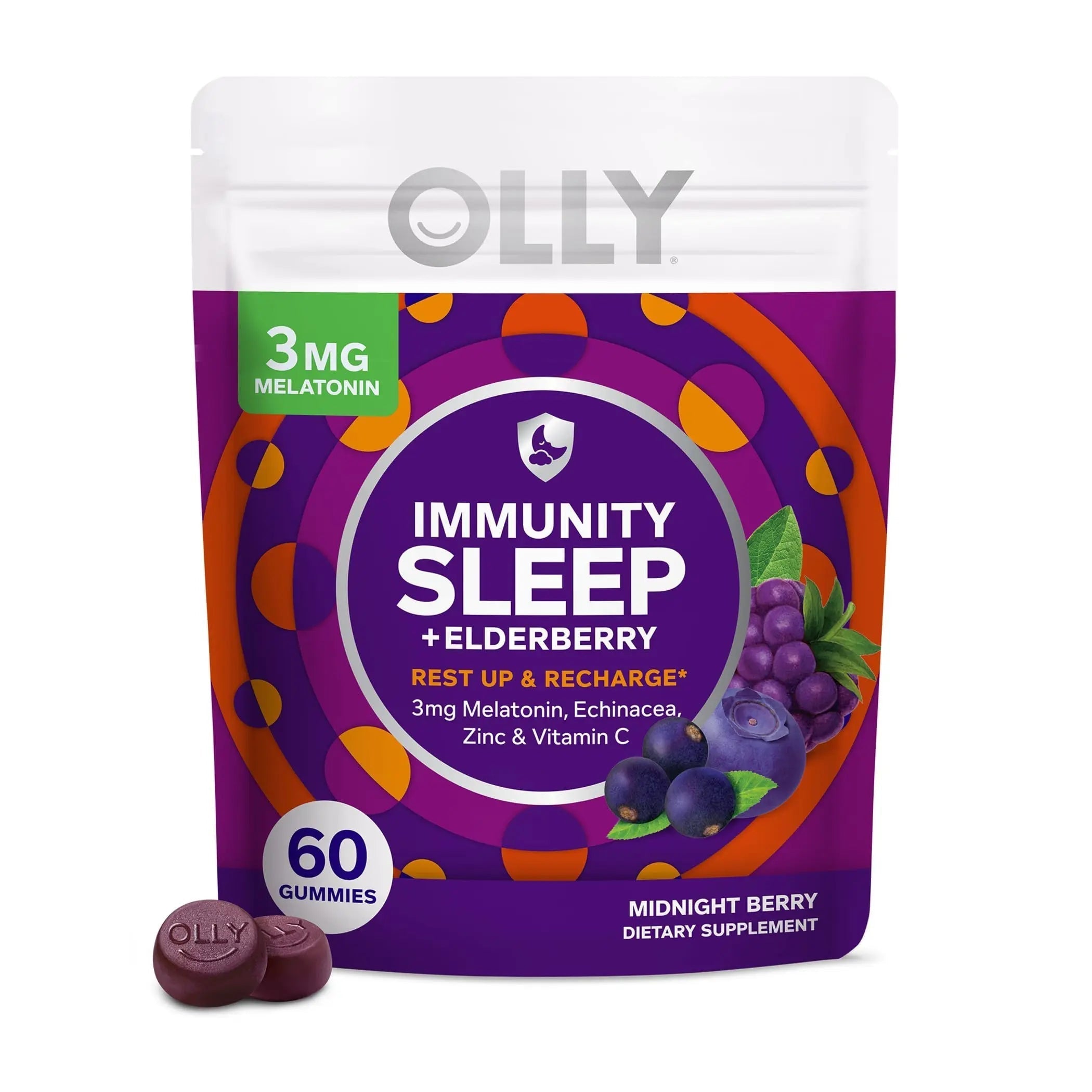 OLLY Immunity Sleep and Women's Multivitamin Gummy Vitamin Bundle (60 + 90 Count) OLLYAu supplements