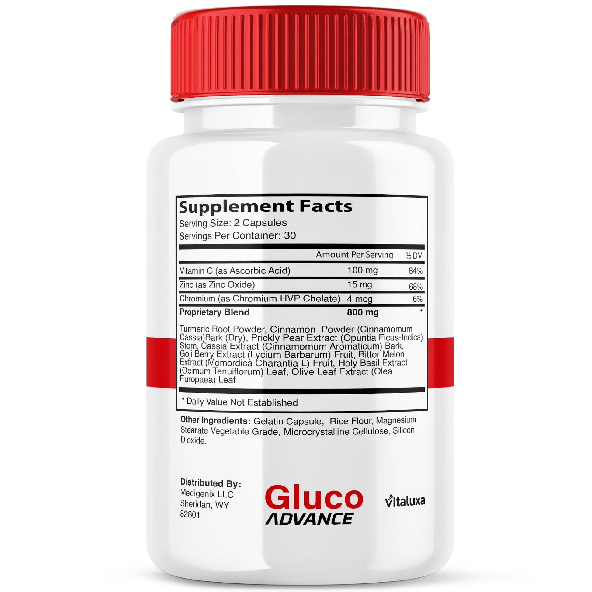 Gluco Advance Capsules, Gluco Advanced Blood Support Supplement GlucoAdvance Pills for Joints, GlucoseAdvance Premium Blend Flow Balance All Natural Formula Overall Health Wellness (60 Capsules) VitaluxaAu supplements
