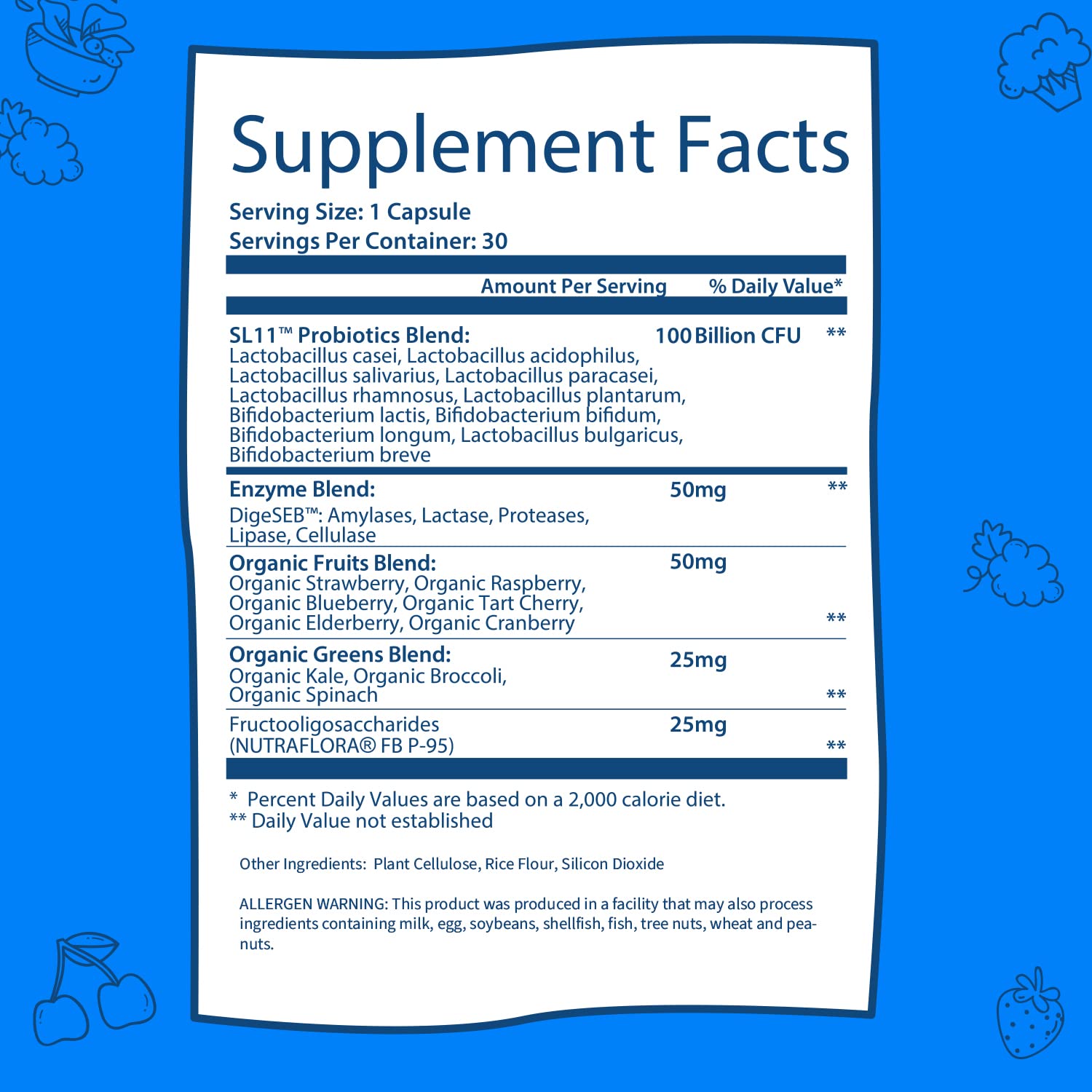 100 Billion - Probiotics and Prebiotics Supplement Pills - Digestive Enzymes and Prebiotic GOBIOTIXAu supplements