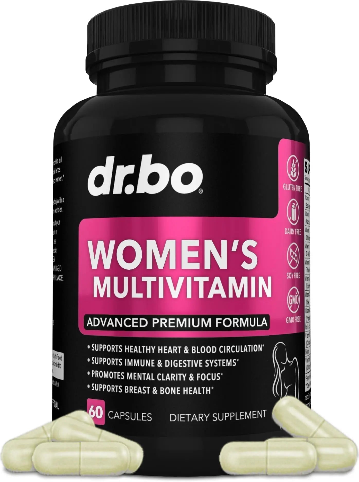 Womens Multivitamin - Natural Daily Multi Vitamins for Women - Womans Energy Vitamin DR. BOAu supplements