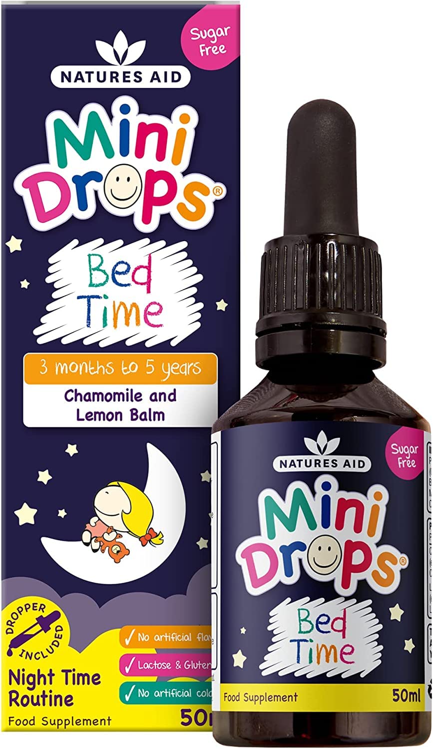 Natures Aid Bed Time Mini Drops for Children 3 Months - 5 Years, 50ml natures aidUS supplements