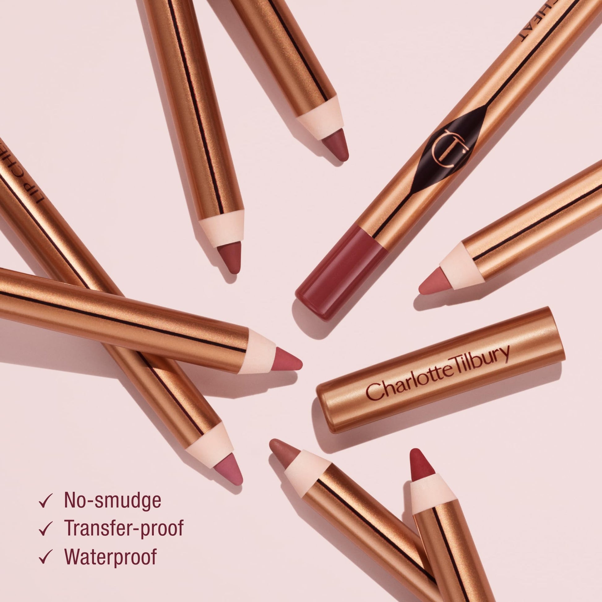 Charlotte Tilbury Lip Cheat Lip Liner Pencil - Gives Lips a Fuller-Looking, Defined Pout - Enriched with Jojoba Oil & Hyaluronic Acid - Waterproof, Smudge-Proof & Transfer-Proof - Pillow Talk Medium Charlotte TilburyAu supplements