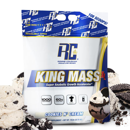 Ronnie Coleman Signature Series King Mass XL Mass Gainer Protein Powder, Muscle Ronnie Coleman Signature SeriesUS supplements