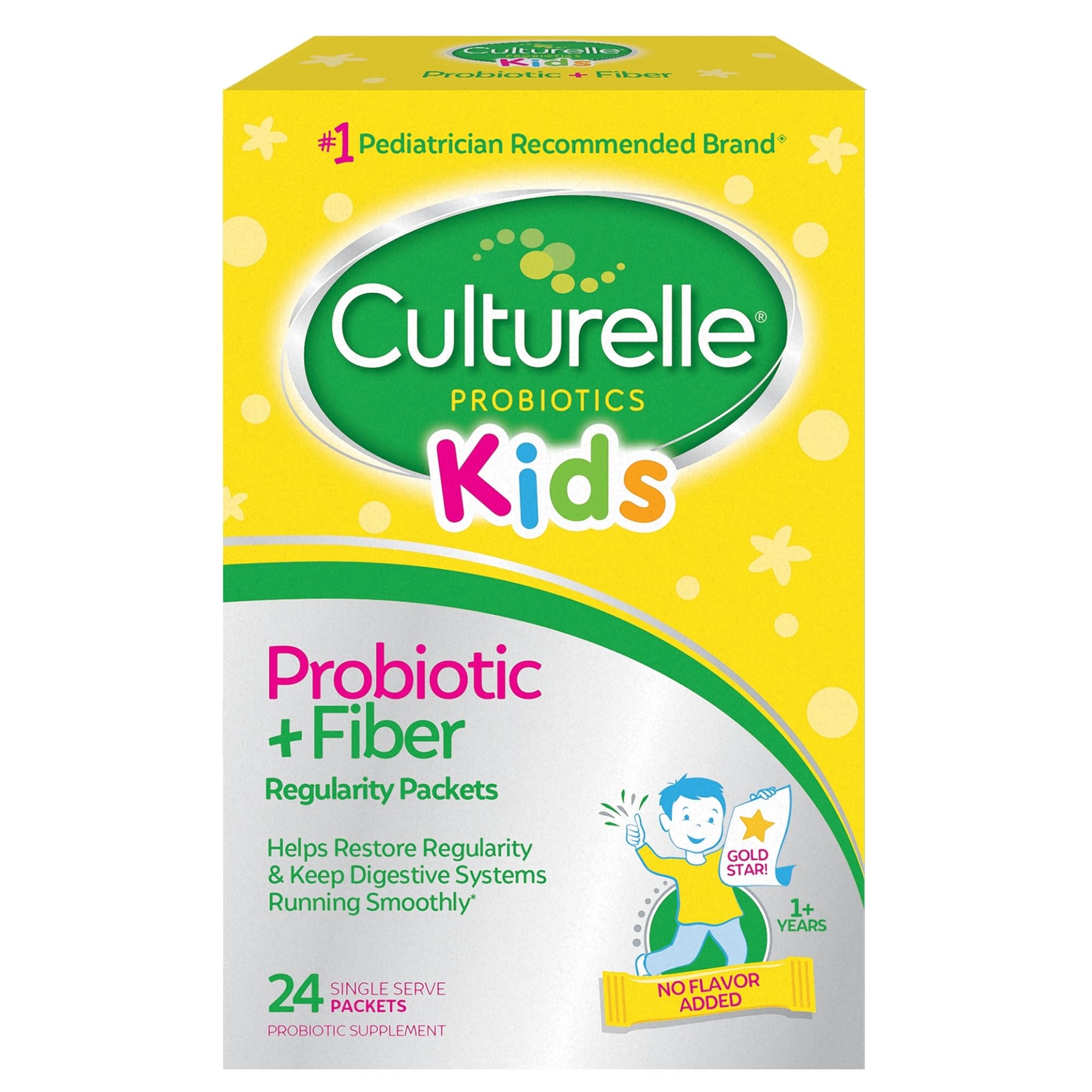 Culturelle Kids Probiotic + Fiber Packets (Ages 3+) - 24 Count - Digestive Health & Immune CulturelleAu supplements