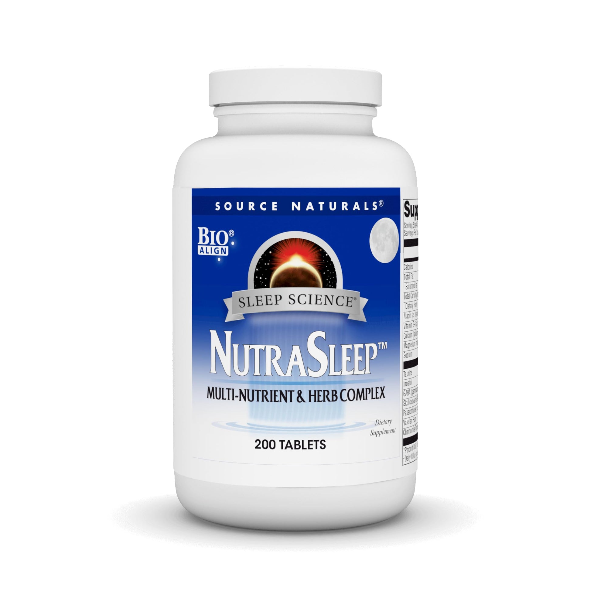 Source Naturals NutraSleep, Melatonin-Free Multi-Nutrient & Herb Complex, Vegetarian Formula for Relaxation Support - 200 Tablets Source NaturalsAu supplements