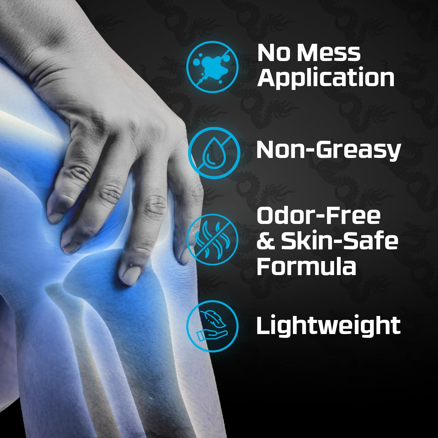 Dragon Lidocaine Roll On Maximum Strength, Numbing Cream for Pain Relief, Foot, Heel, Muscle, Nerve, Lidocaine Pain Relief, No Mess, Roll On Lidocaine for Joints, 2.5 oz DRAGONAu supplements