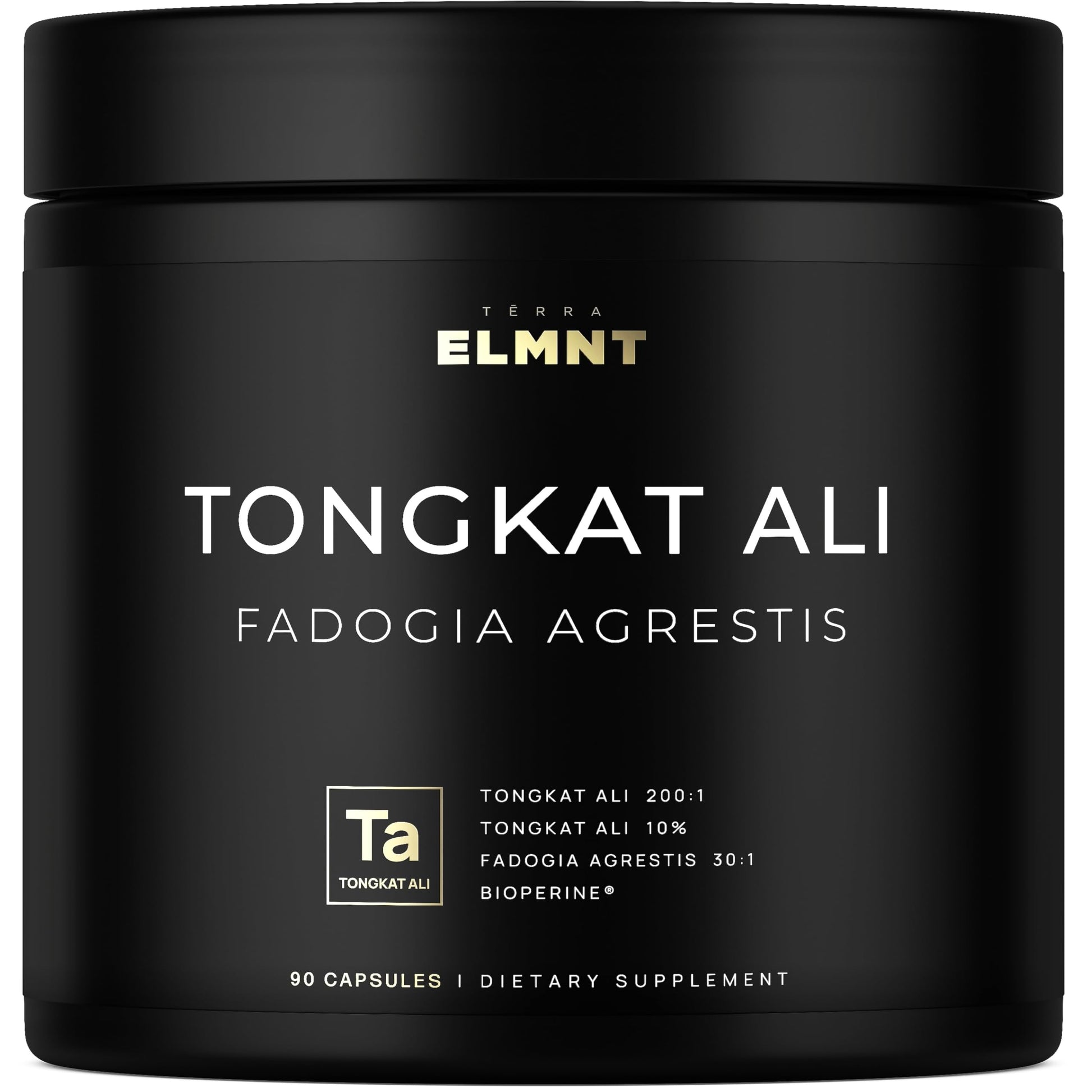 228,000mg 200x Strength Tongkat Ali for Men w. Fadogia Agrestis Extract - 10% Eurycomanone Longjack Highest Potency Fadogia Agrestis Tongkat Ali Supplement - Muscle Growth & Test Support Pills for Men TERRA ELMNTAu supplements
