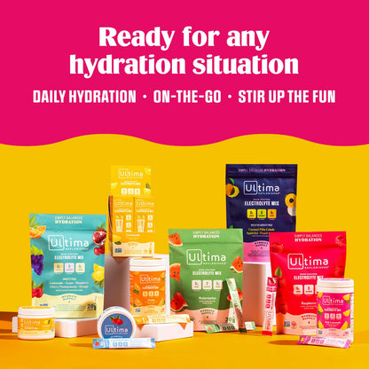 Ultima Replenisher Daily Electrolyte Drink Mix – Lemonade, 20 Stickpacks – Hydration Ultima ReplenisherUS supplements