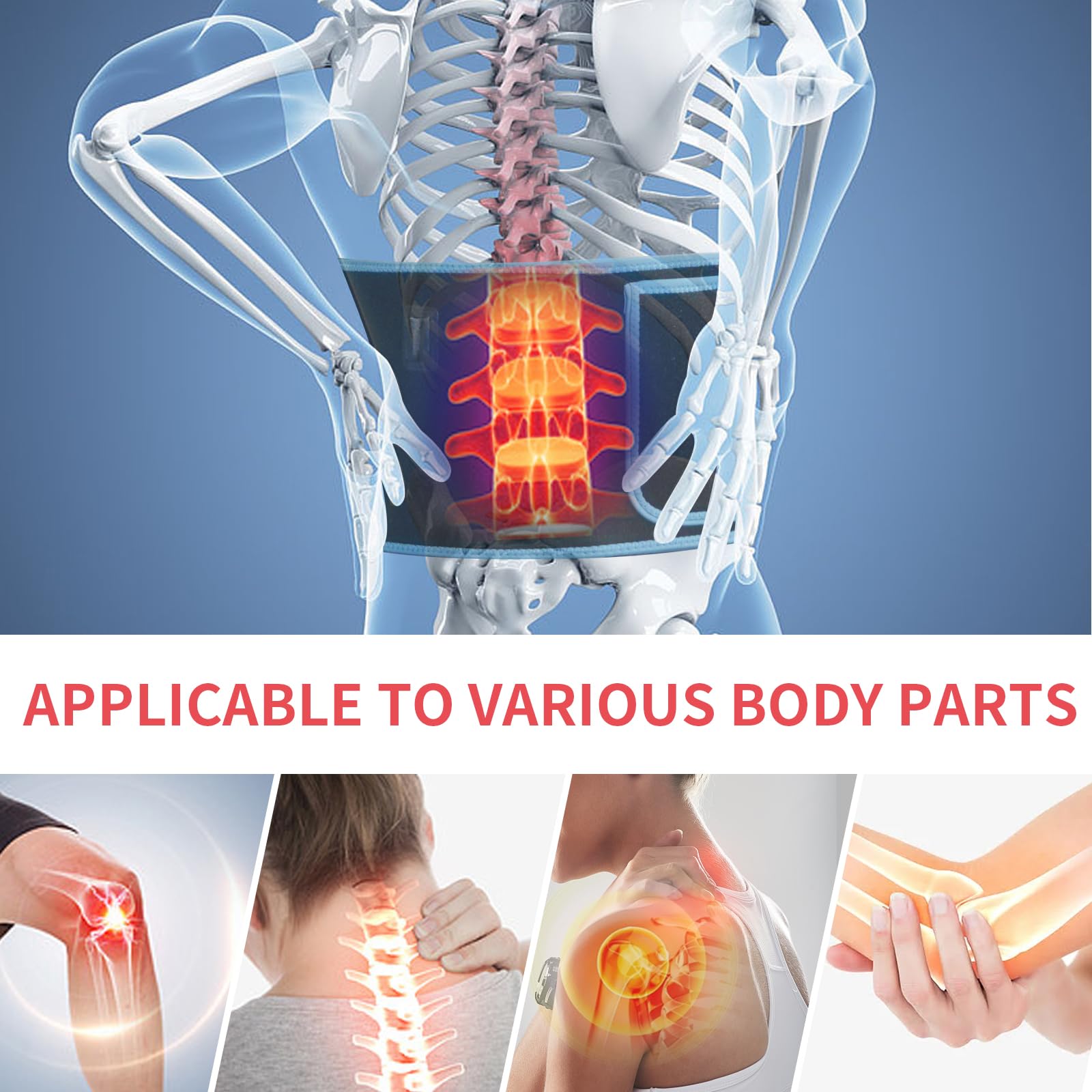 Red Light Infrared Therapy Belt: Pain Relief Device LED Red Light Therapy Lamp Near Body Large Pad Wrap ADVARAYSAu supplements