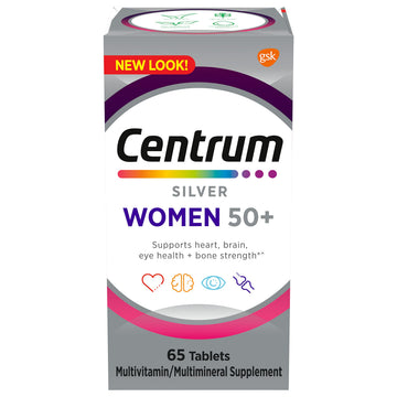 Centrum Silver Women's Multivitamin for Women 50 Plus, Multivitamin/Multimineral Supplement with Vitamin D3, B Vitamins, Non-GMO Ingredients CentrumAu supplements