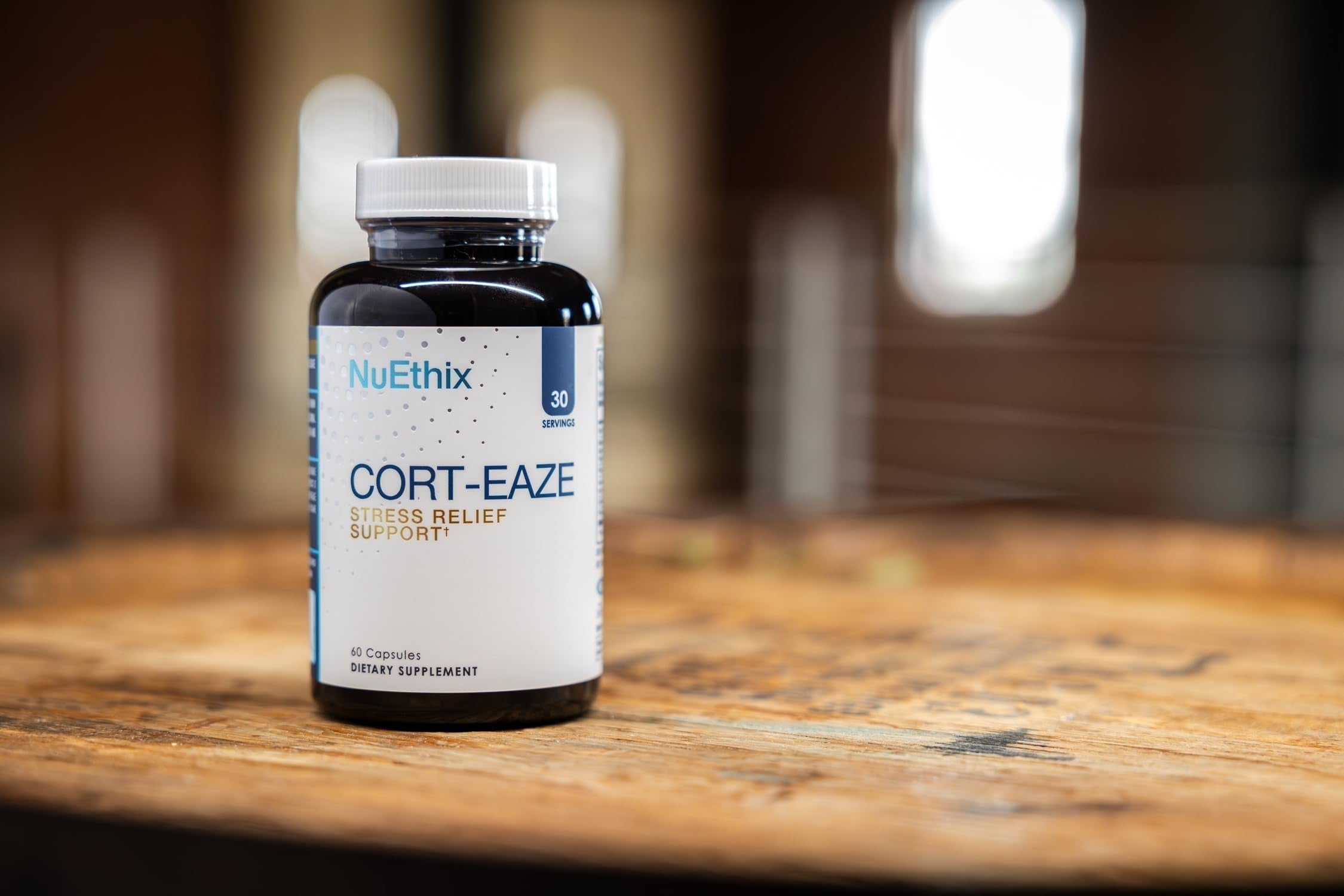 NuEthix Formulations Cort-Eaze - Cortisol Supplement - Health Support Supplement with Ashwagandha, L-Theanine & Rhodiola Rosea - Relaxation and Deep Sleep, 60 Capsules, 30 Servings NuEthix FormulationsAu supplements