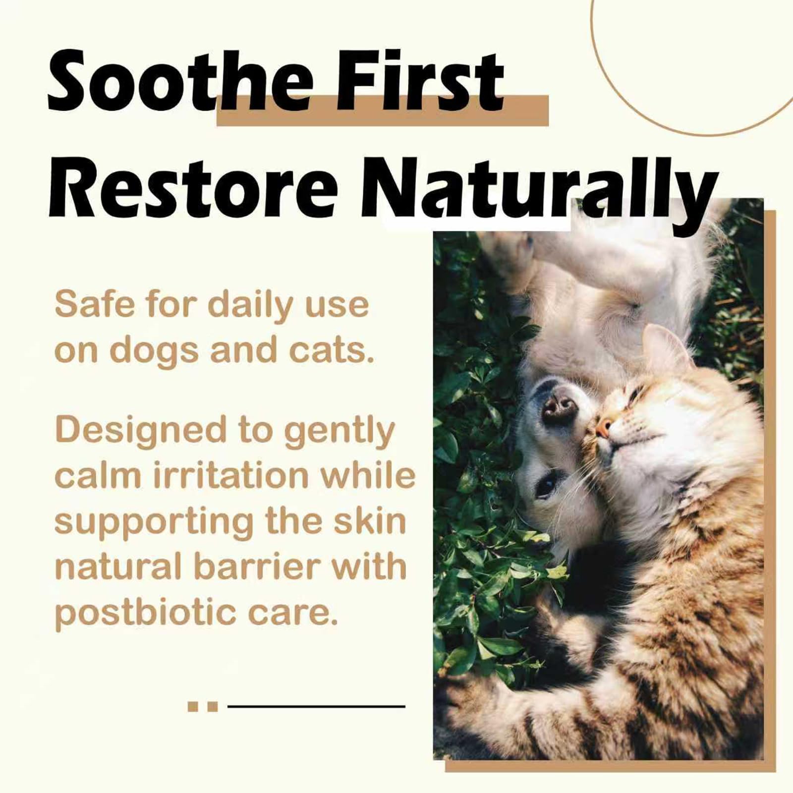 NUVON Pet Skin Soothing Spray, Postbiotics Restoration Spray for Dogs & Cats, Reduce Irritation, Rebuild Skin Barrier - 3.38 fl oz LwefaoAu supplements