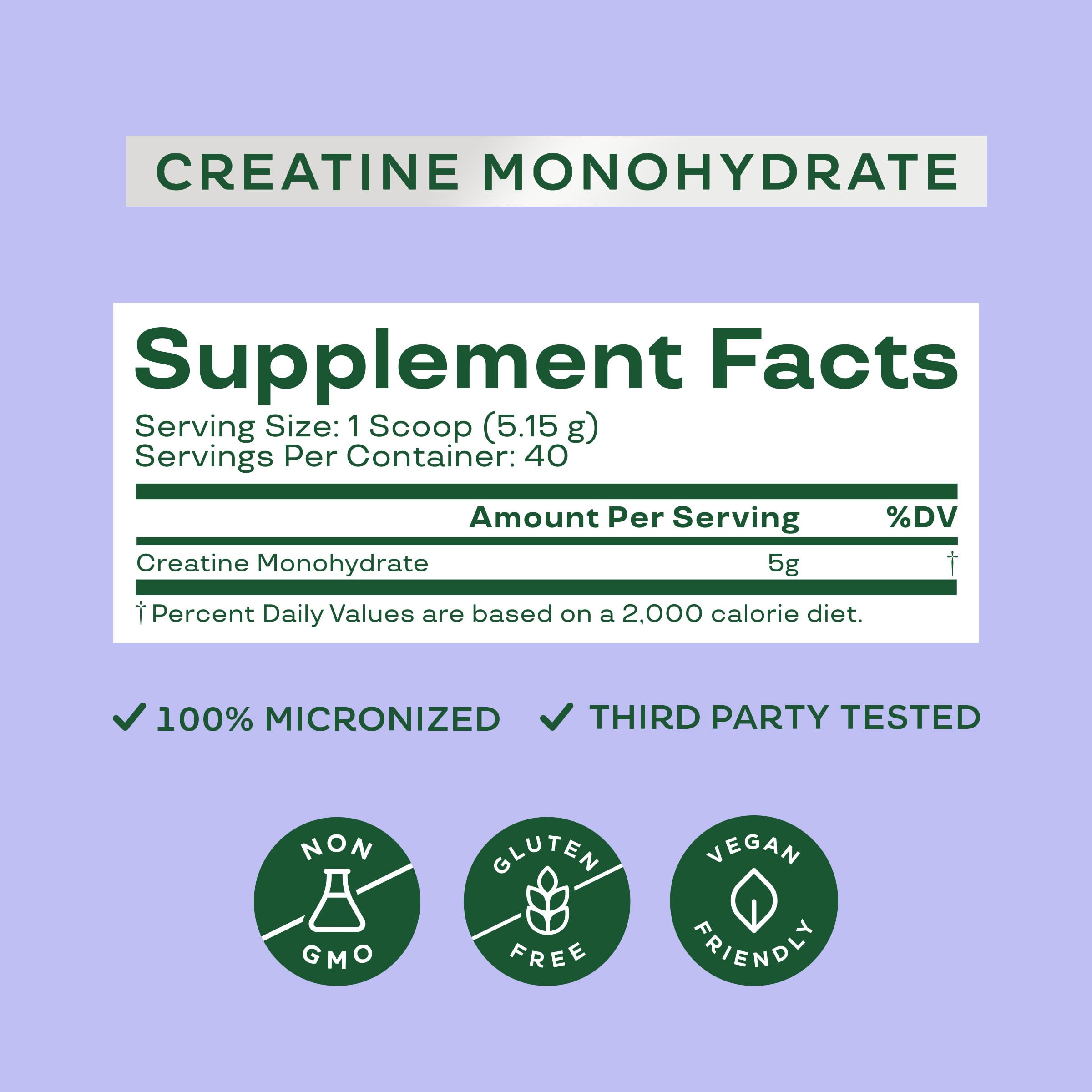 Bloom Nutrition Creatine Monohydrate Powder, 5g Micronized Creatine per Serving, Supports Muscle Recovery, Strength, Endurance, Pre or Post Workout, Gluten Free, Non GMO, Unflavored, 40 SVG, 7.3 oz Bloom NutritionAu supplements