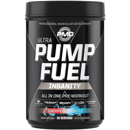 PMD Sports Ultra Pump Fuel Insanity - Pre Workout – Cherry Bombsicle (30 Servings) PMDUS supplements