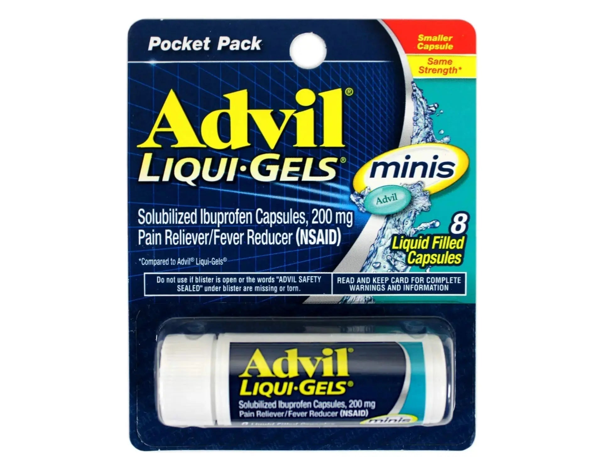 Advil Liqui-Gels minis 200mg Ibuprofen Pain Reliever Capsules and TUMS Fruit Antacid Chewable Tablets Heartburn Relief AdvilAu supplements