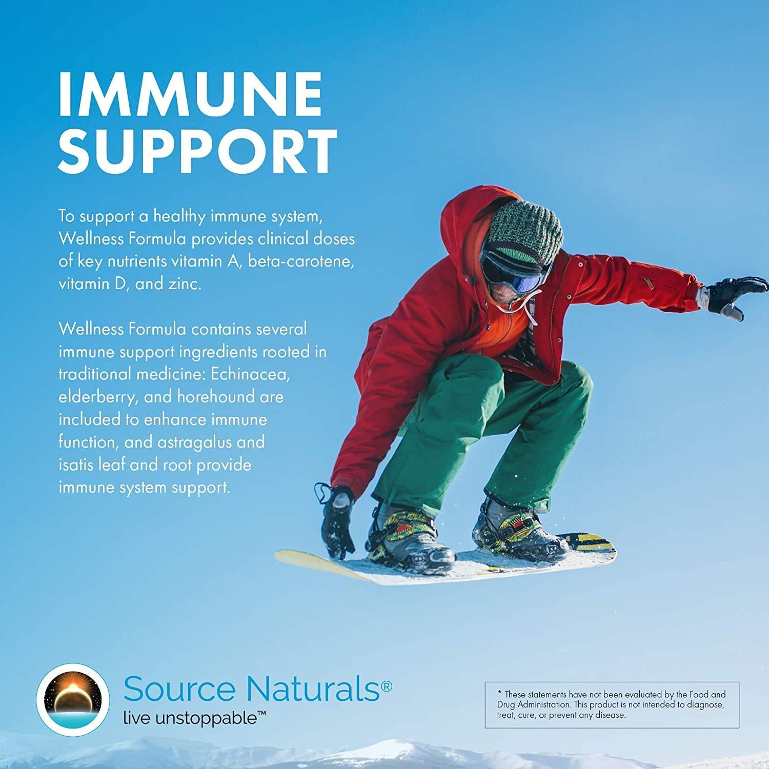 Source Naturals Wellness Formula Bio-Aligned Vitamins & Herbal Defense - Immune System Support Supplement & Immunity Booster - 45 Tablets Source NaturalsAu supplements