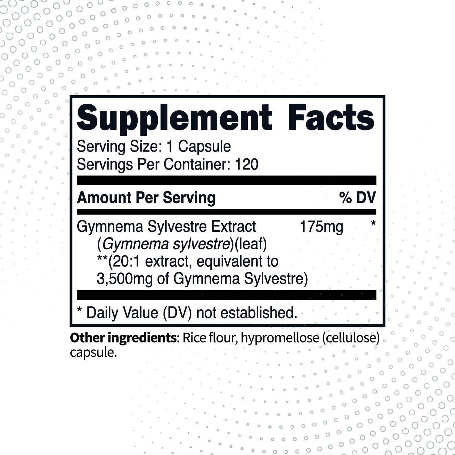 Type Zero Clean Gymnema Sylvestre 3,500mg Equivalent from 175mg of 20:1 Extract Per Serving, 120 Capsules for 120 Servings Per Bottle, Non-GMO. Gluten Free Type ZeroUS supplements