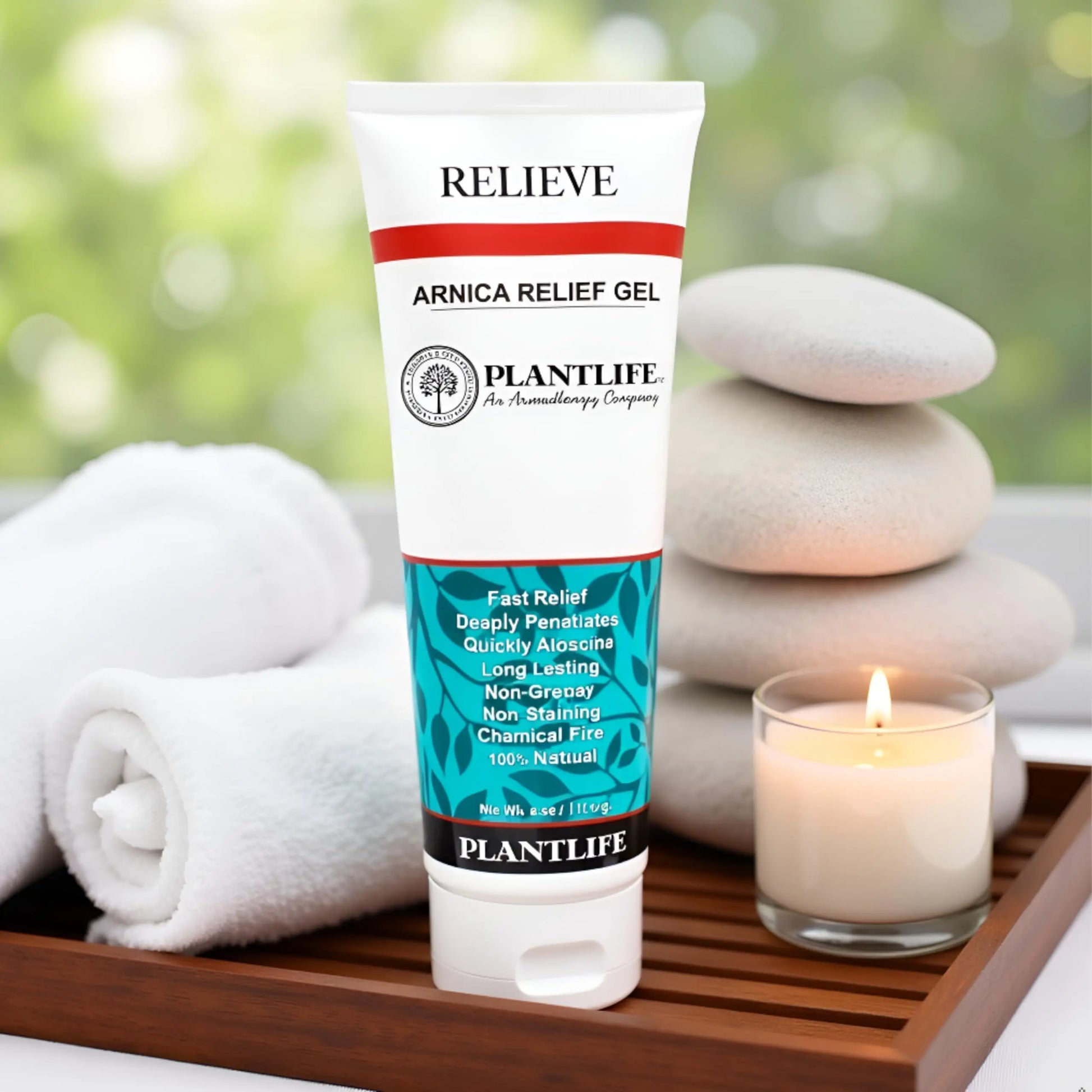 Plantlife Arnica Relieve Gel - Made with Arnica and 100% Pure Essential Oils - Relieve Products are a Homeopathic Solution for Everyday Use - Works Quickly and Effectively - Made in California PlantlifeAu supplements