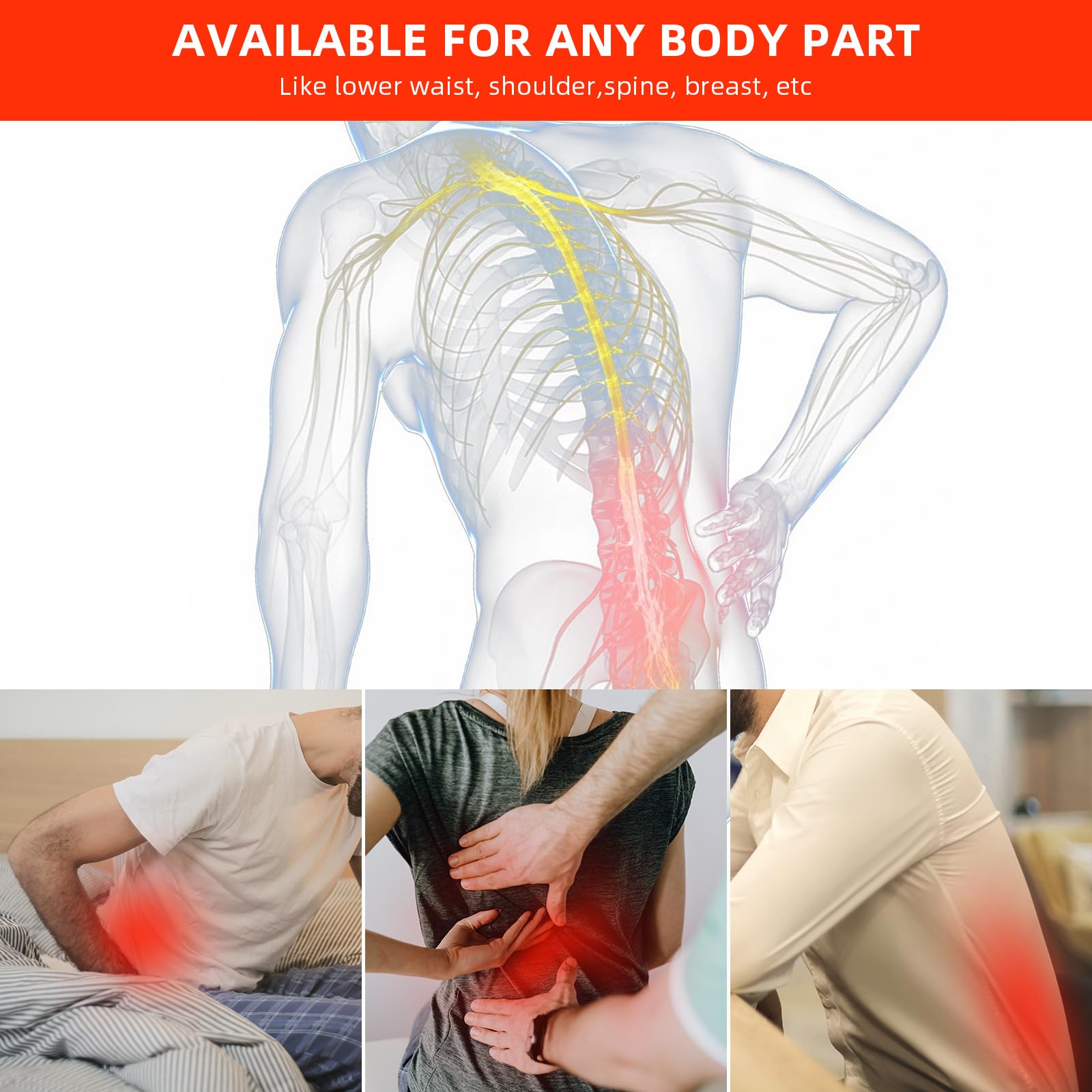 Red Light Therapy Infrared Light Therapy Pad for Body Pain NIR Deep Therapy for Back Knee Hands bonodaveAu supplements