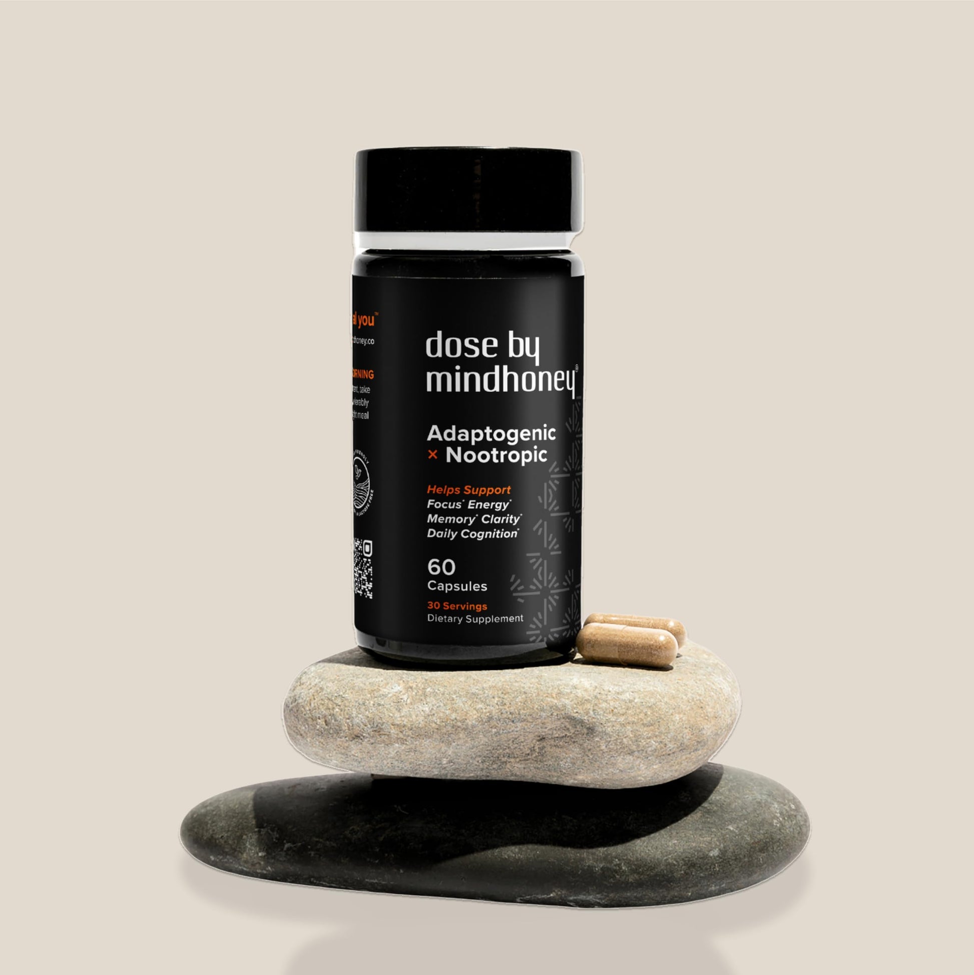 MINDHONEY | DOSE 60 Count, Premium All-in-One Nootropic Brain Supplement | Focus, Mood, Energy, & Memory | Functional Mushrooms & Adaptogens - Lion’s Mane, Ashwagandha, L-Theanine, Bacopa, & Vitamins MINDHONEYAu supplements