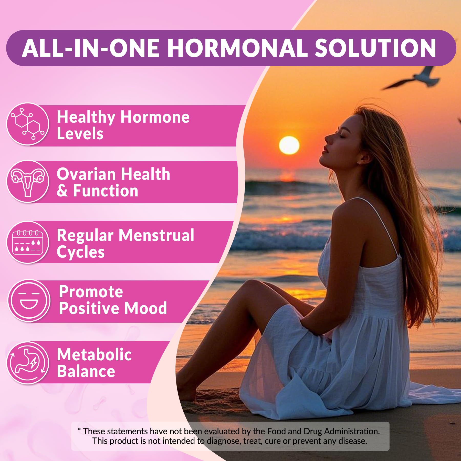 Myo-Inositol & D-Chiro Inositol, Hormone Balance for Women | Sugar Free Inositol Gummies w/Omega 3, MTHF Folate, Vitamin D3, B12, Magnesium & Zinc for Ovarian Health, Ideal 40:1 Ratio, Vegan, 60 Cts NEVISSAu supplements