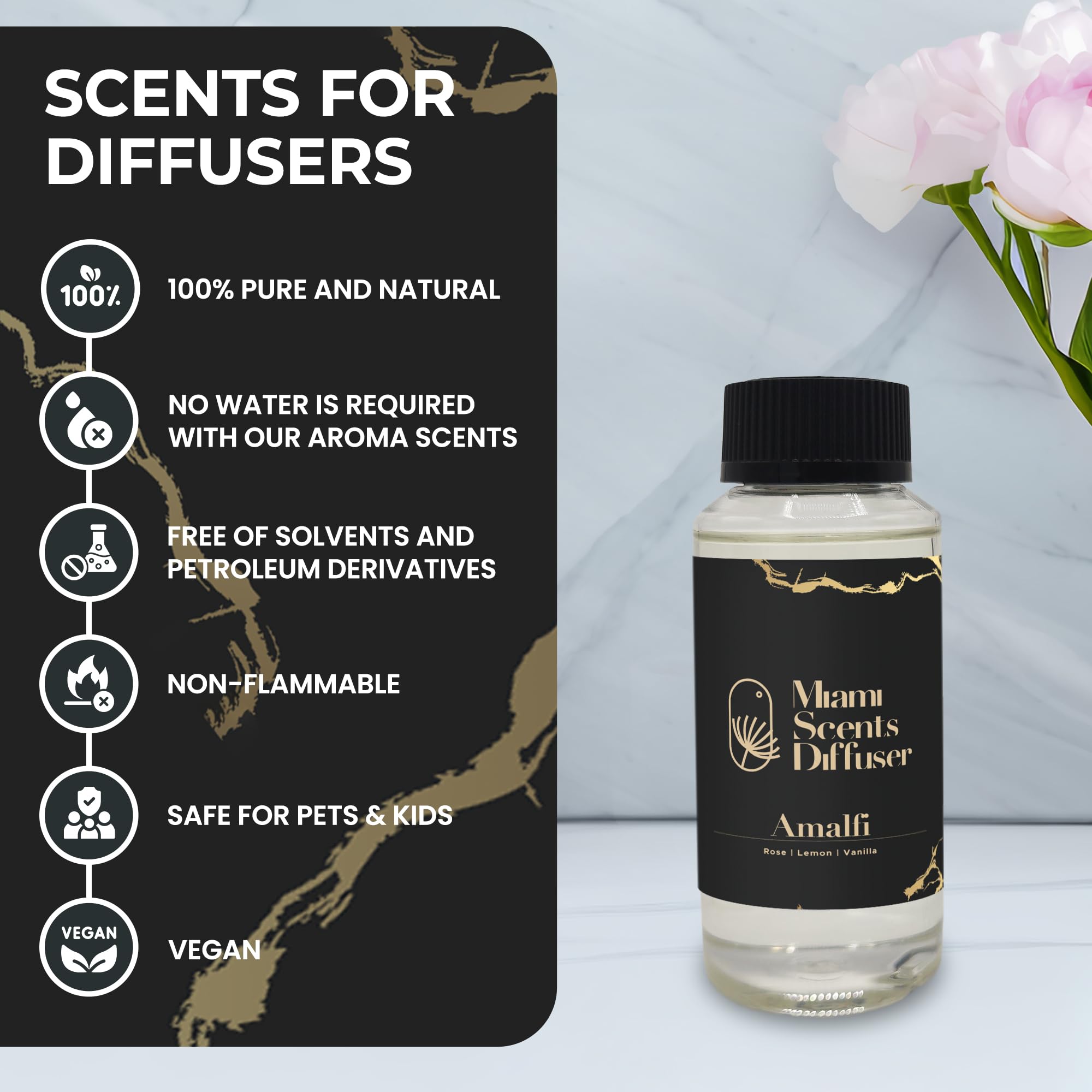 (Amalfi, 120 ml) Miami Scents DiffuserAu supplements