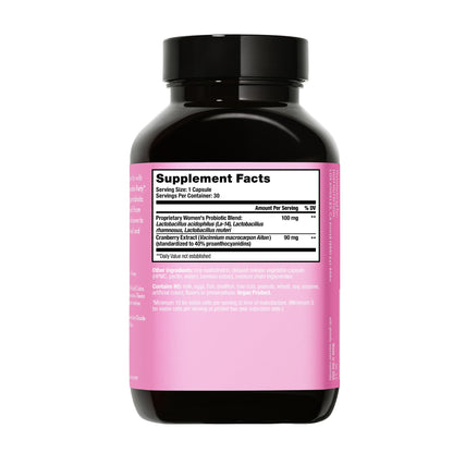 HUM Private Party Pills - Vaginal Probiotics for Women's Ph Balance with Cranberry HUMUS supplements