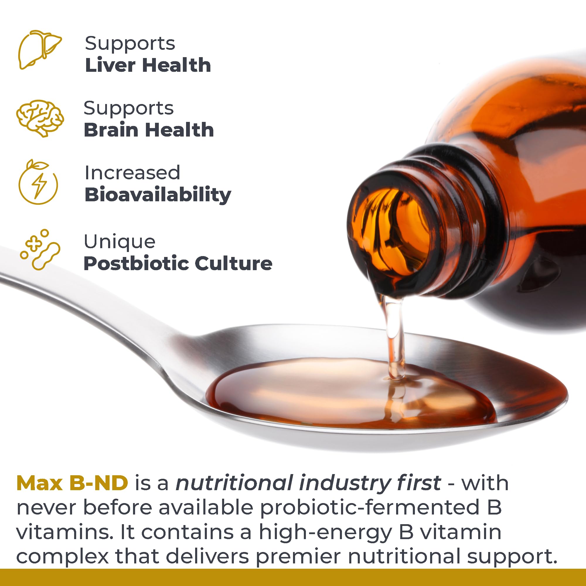 Premier Research Labs Max B-ND - Liquid Vitamin B Complex for Liver & Brain Health, Sublingual Drops for Men & Women with Thiamin, B12 & B6-8 Fl Oz Bottle Premier Research LabsAu supplements
