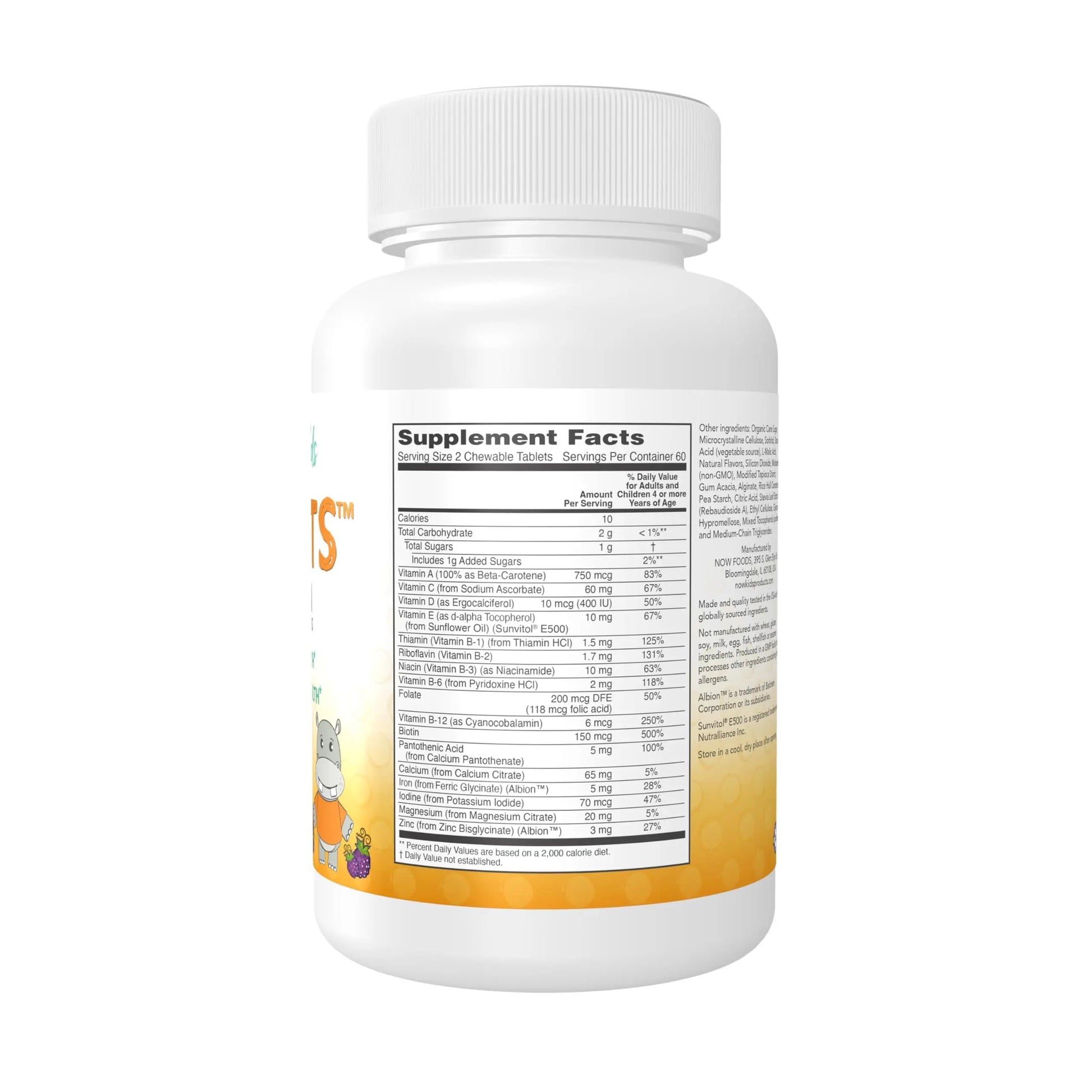Now Kids Supplements, Kid Vits Multivitamin, Grape Flavor, 120 Chewable Tablets NOW FoodsAu supplements